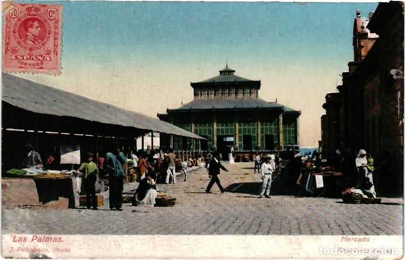 Postales: GRAN CANARIA. LAS PALMAS. MERCADO - Foto 1