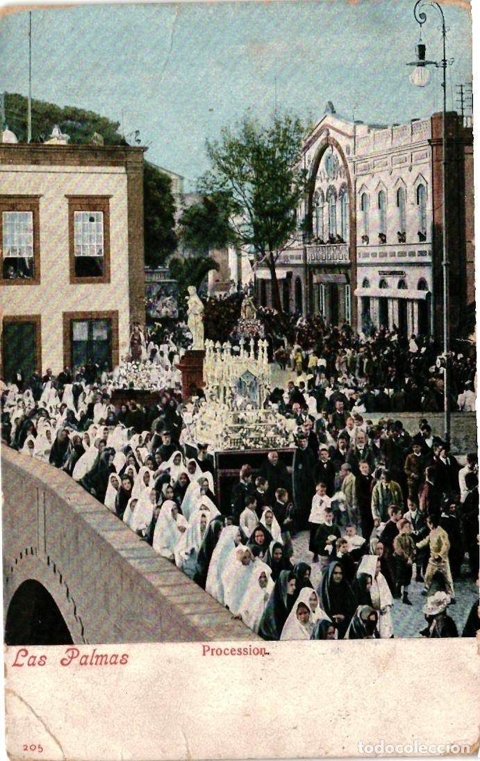 Postales: Las Palmas.- Procession - Foto 1