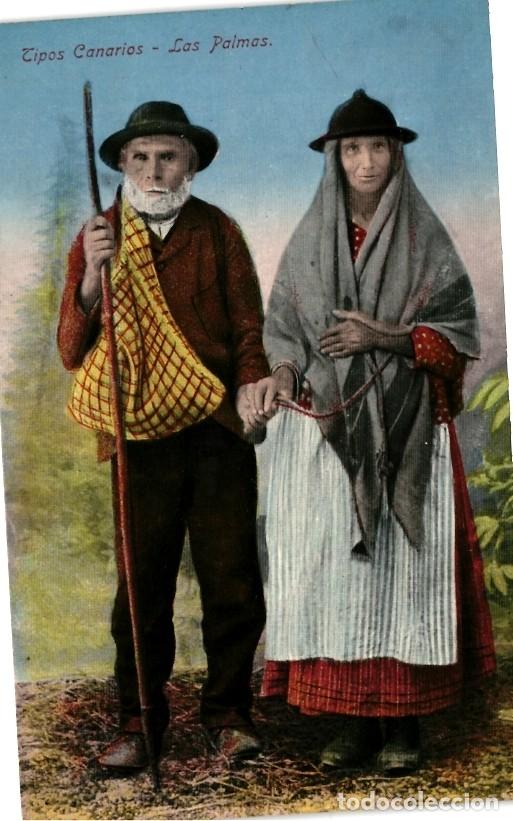 Postales: POSTAL LAS PALMAS. TIPOS CANARIOS. - Foto 1