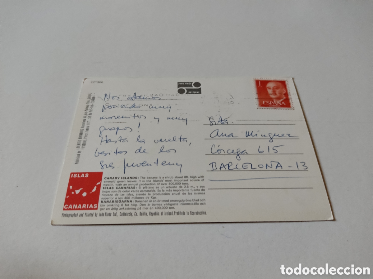 Postales: Postal canarias bananas - Foto 2