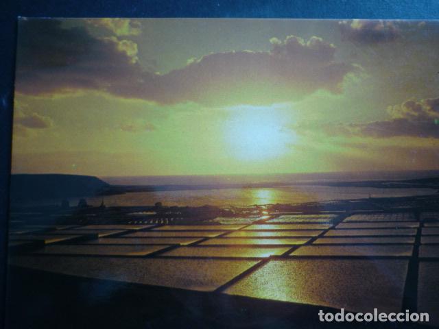 Postales: LANZAROTE LAGO Y SALINAS JANUBIO - Foto 1