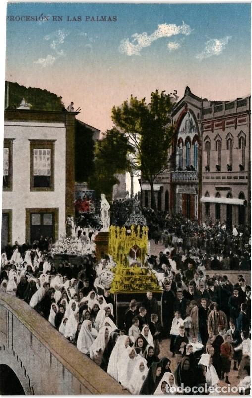 Postales: PROCESI&Oacute;N EN LAS PALMAS - Foto 1