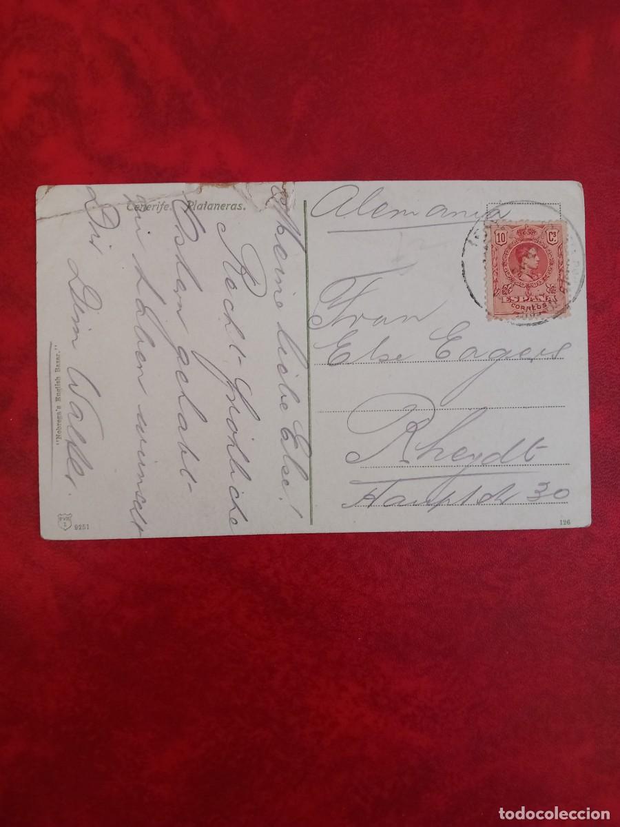 Postales: PLATANERA TENERIFE, POSTAL CIRCULADA - Foto 2