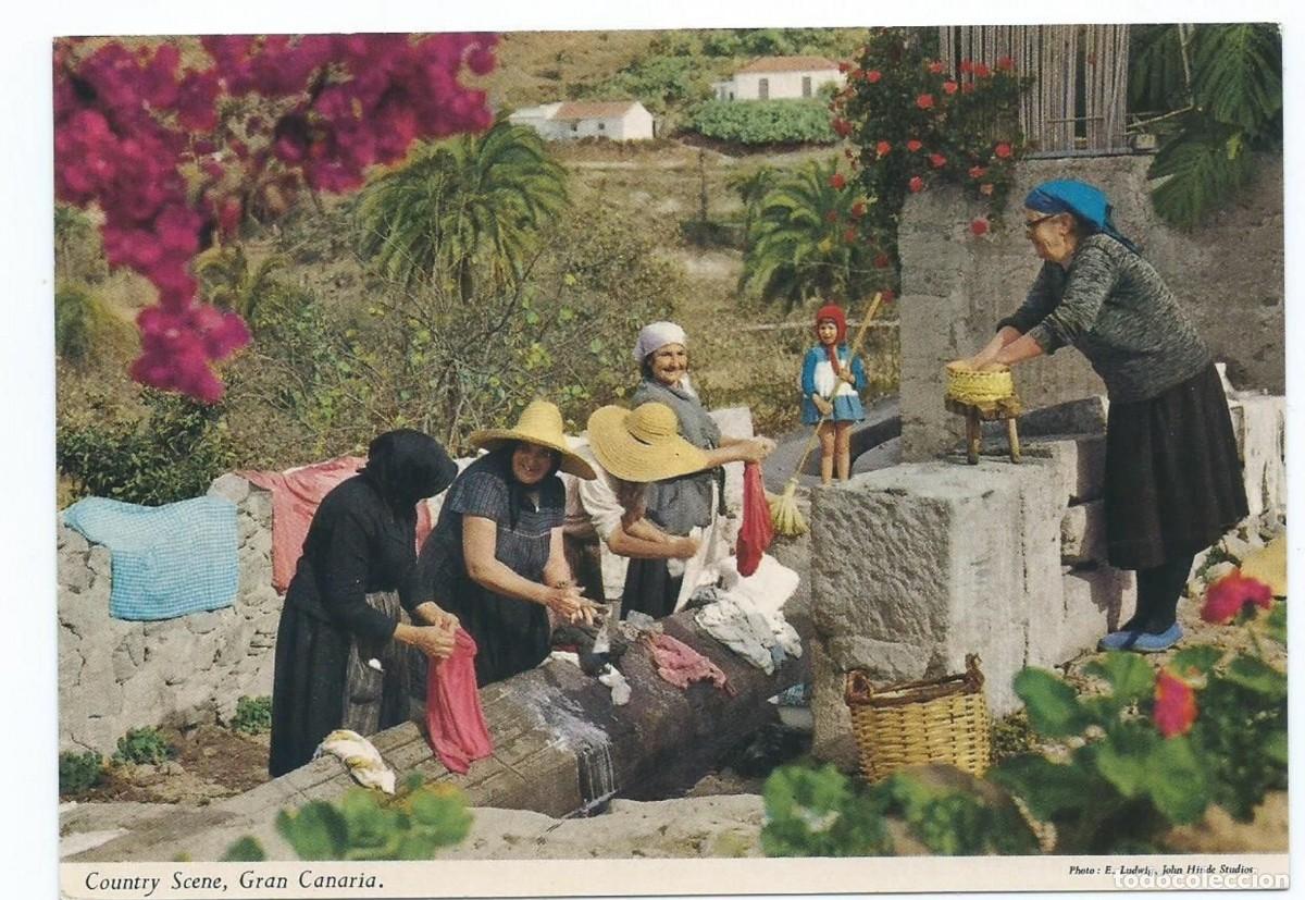 Postales: TIPICO RINCON DEL INTERIOR DE LA ISLA / TYPICAL CORNER.- GRAN CANARIA - Foto 1
