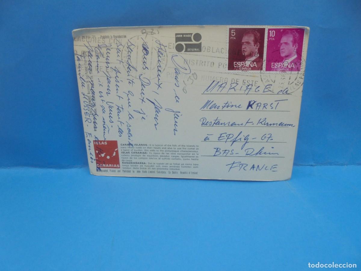 Postales: TARJETA POSTAL. ISLAS CANARIAS. A TYPICAL SCENE. - Foto 2