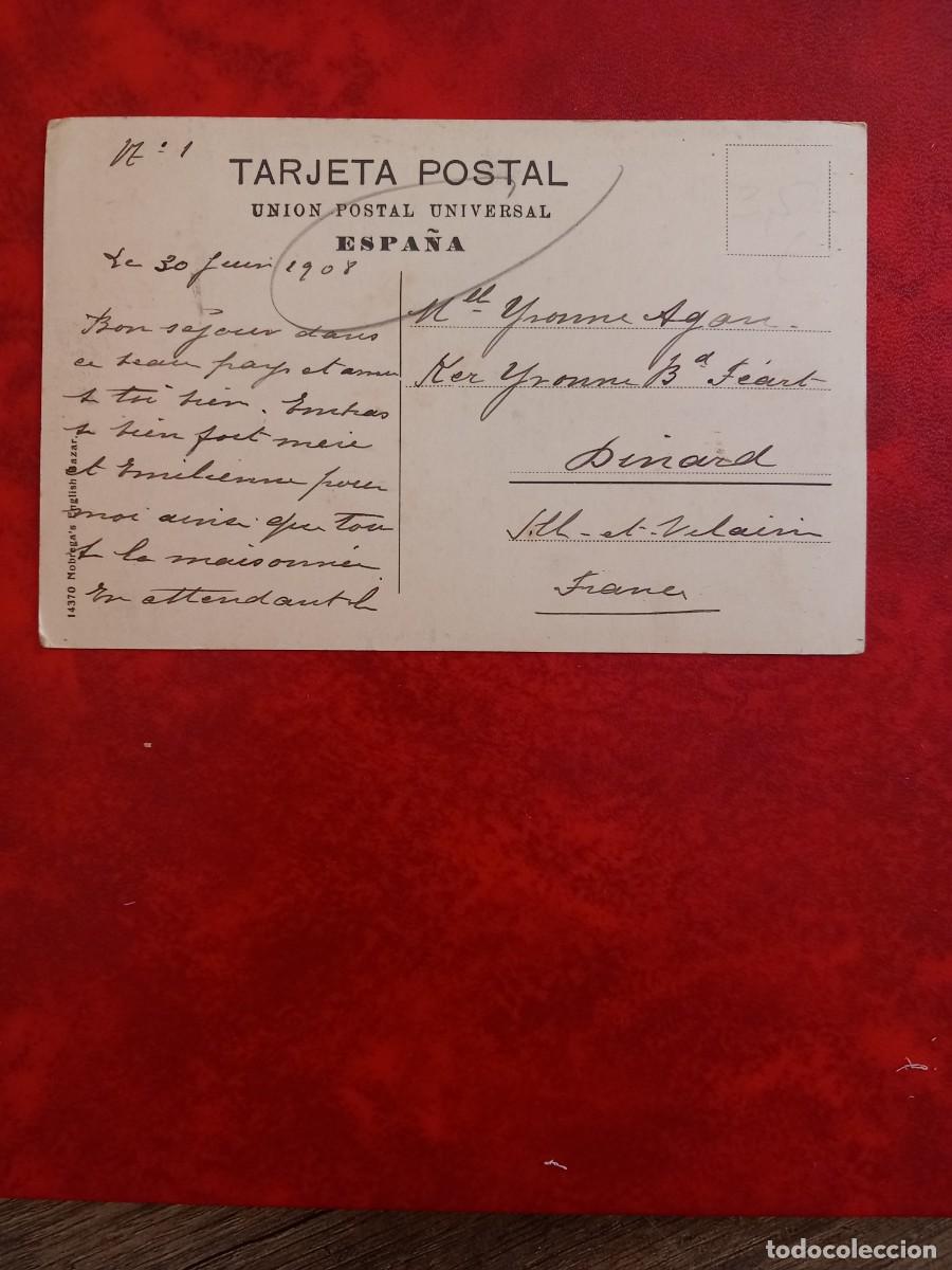 Postales: TENERIFE, PLAYA. Circulada en 1908. - Foto 2