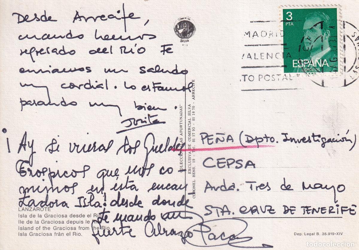 Postales: CANARIAS LANZAROTE ISLA DE LA GRACIOSA - Foto 2
