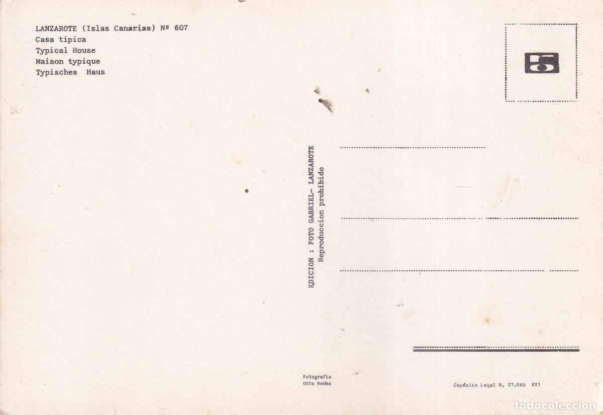 Postales: LANZAROTE CASA TIPICA - Foto 2