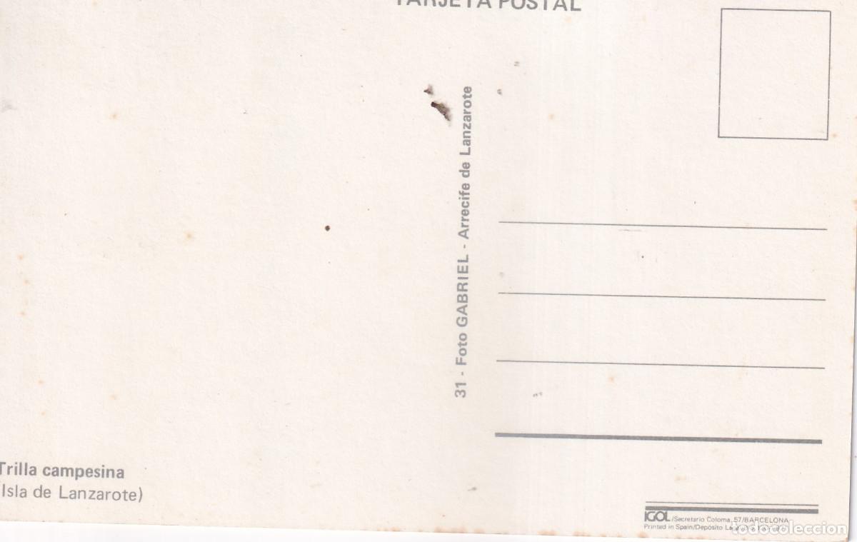 Postales: LANZAROTE TRILLA CAMPESINA - Foto 2
