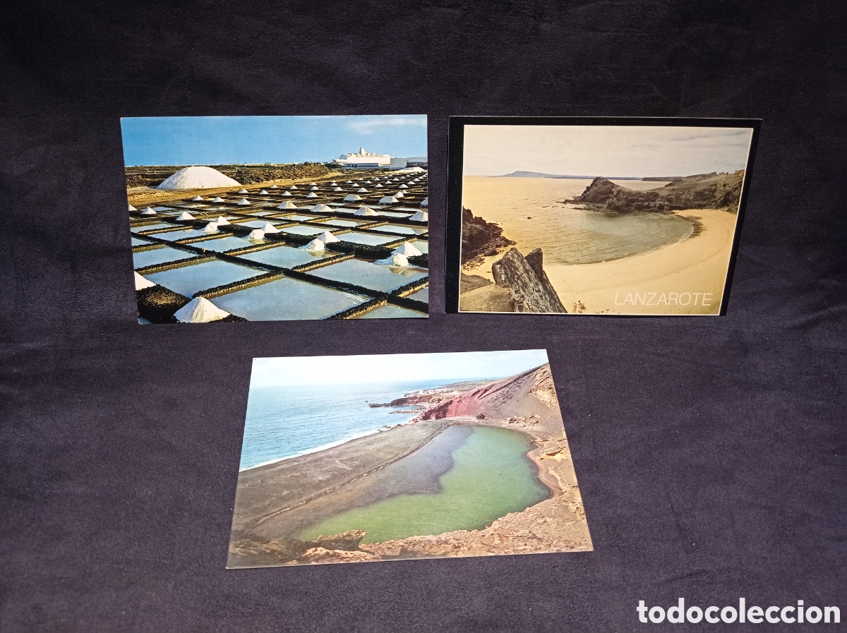 Postales: LOTE 3 POSTALES LANZAROTE SIN CIRCULAR - Foto 1