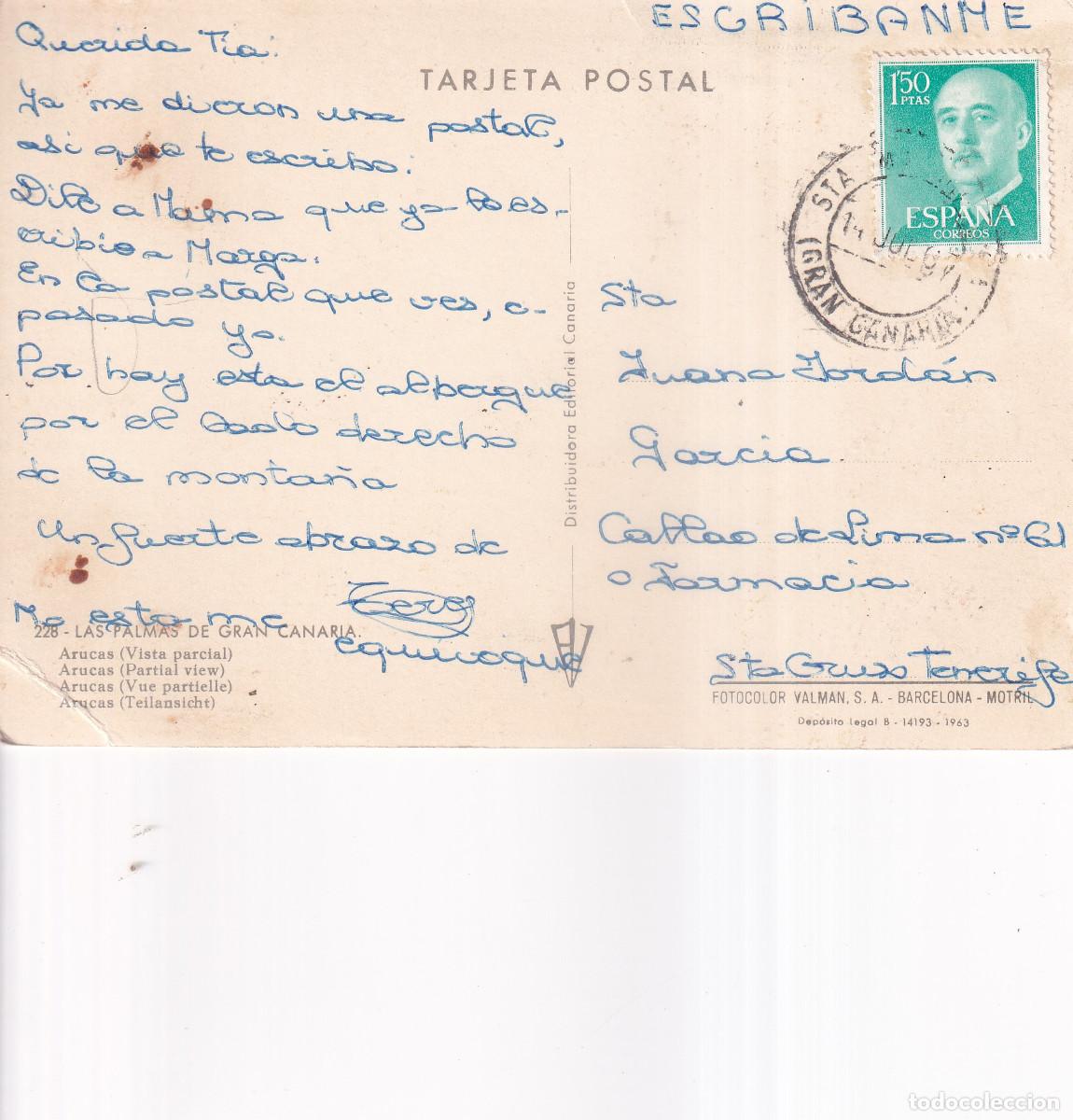 Postales: ARUCAS LAS PALMAS DE GRAN CANARIA - Foto 2