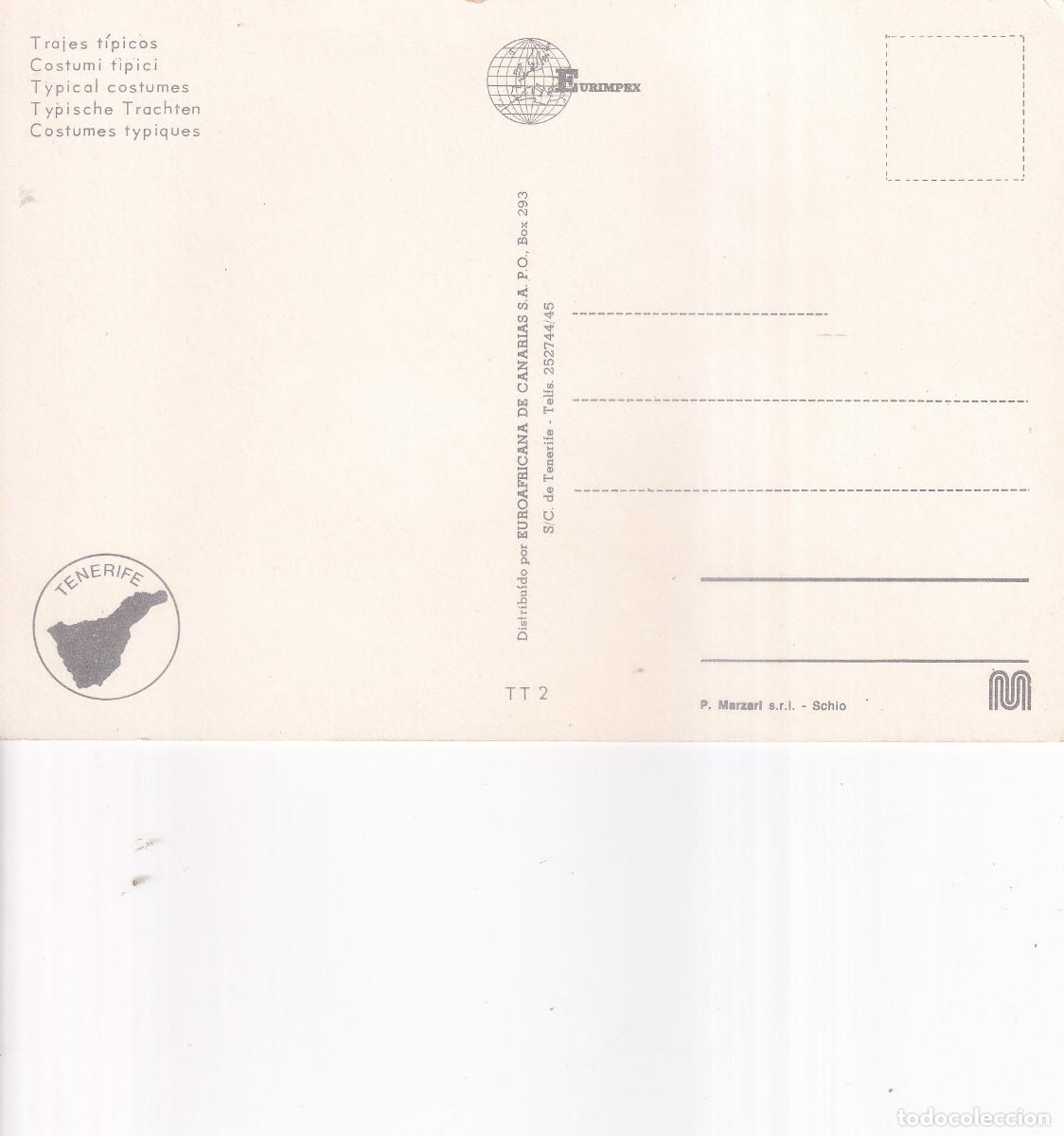 Postales: TRAJES TIPICOS CANARIAS - Foto 2