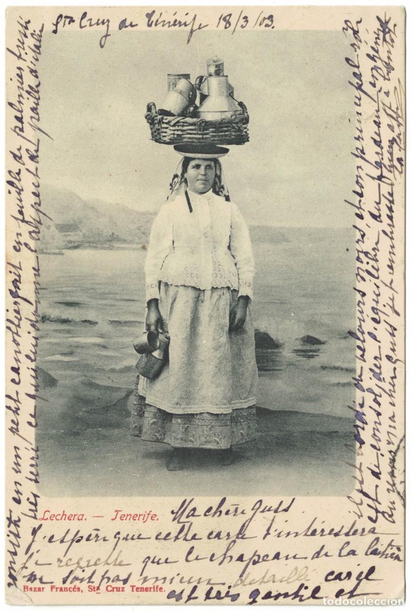 Postcards: TARJETA POSTAL - TENERIFE - LECHERA - BAZAR FRANCES