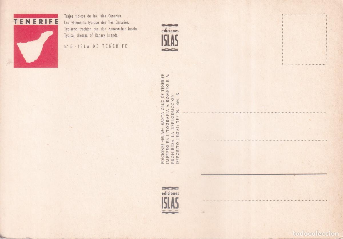 Postales: TRAJES TIPICOS ISLA DE TENERIFE - Foto 2