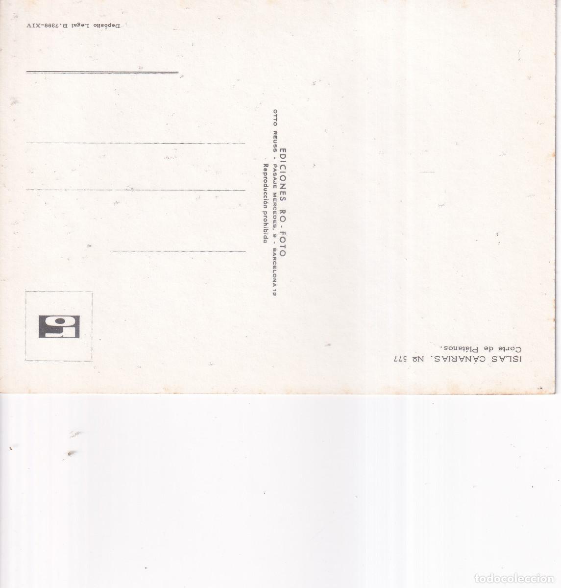 Postales: CANARIAS CORTE DE PLATANOS - Foto 2