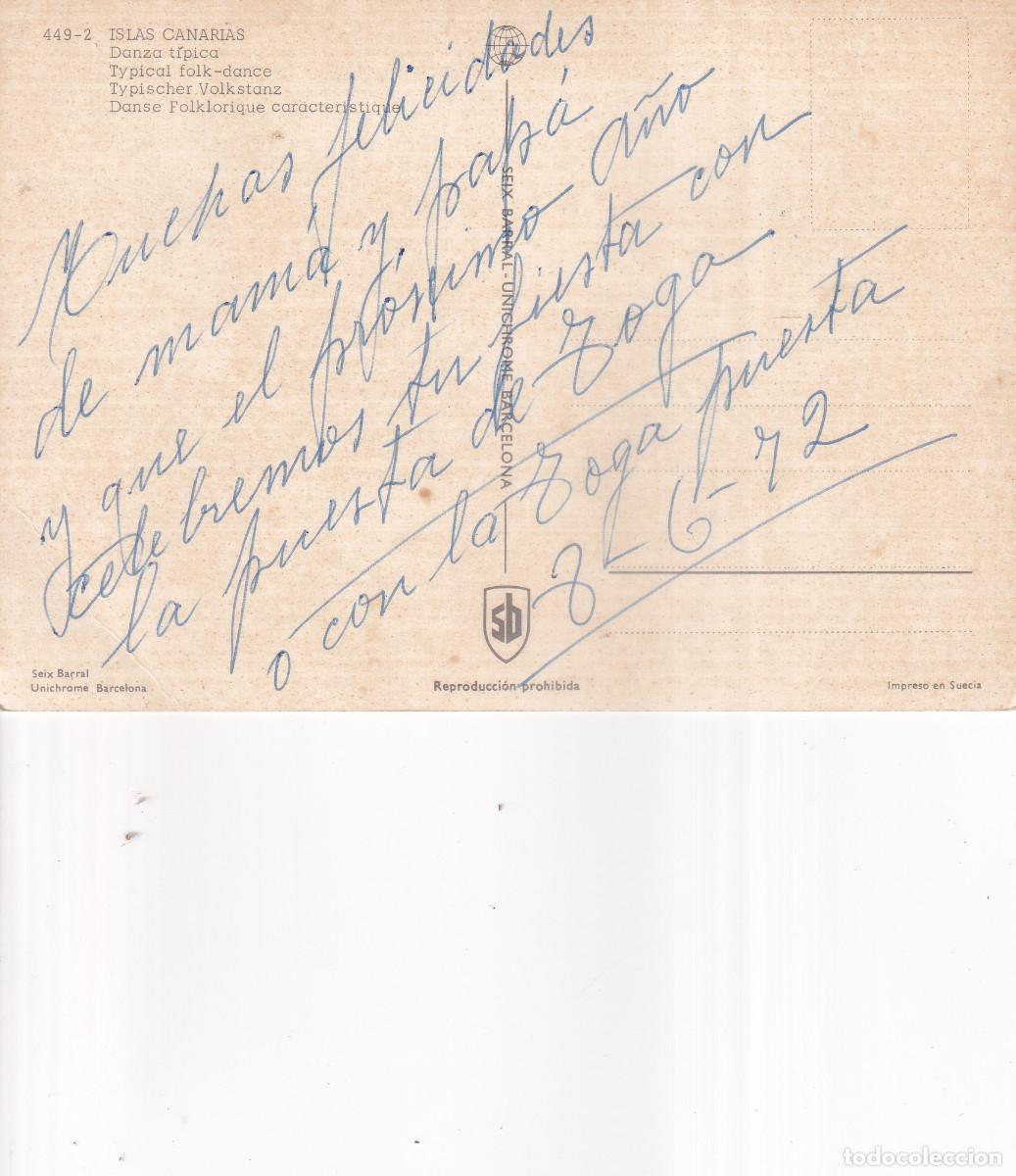 Postales: CANARIAS BAILES TIPICOS - Foto 2