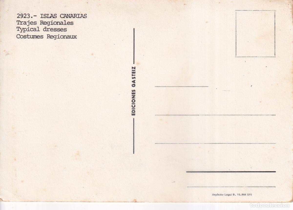 Postales: CANARIAS TRAJES REGIONALES - Foto 2