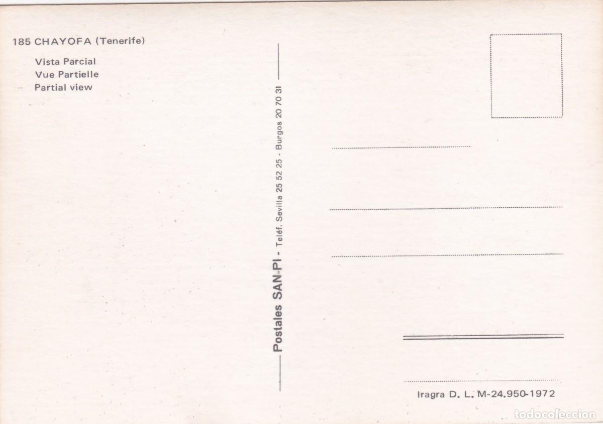 Postales: TENERIFE. CHAYOFA (1972) - Foto 2