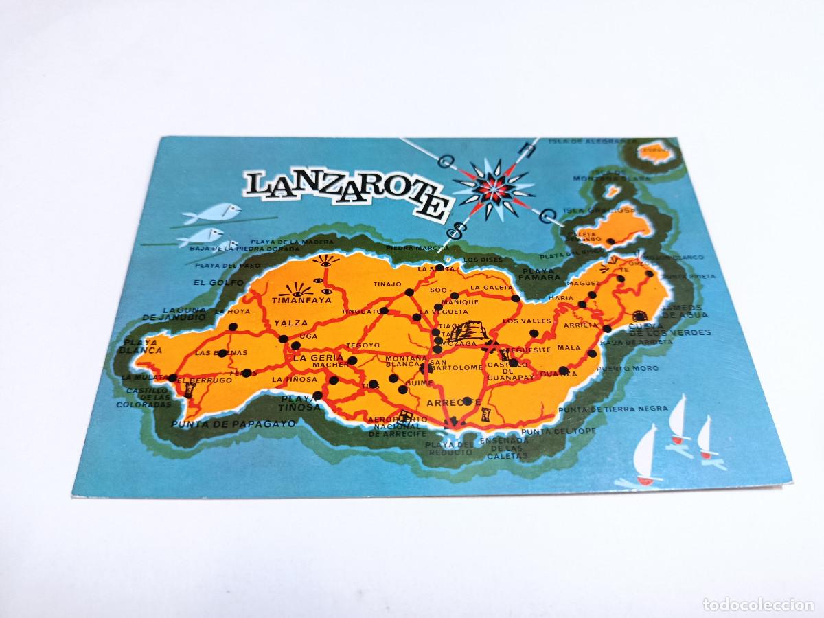 Postales: LANZAROTE - POSTAL LA ISLA DE LOS VOLCANES - Foto 1
