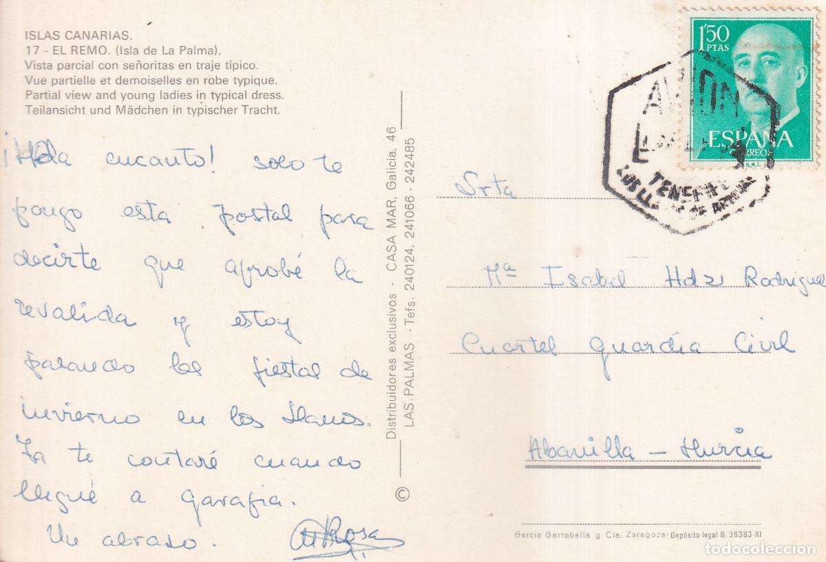 Postales: CANARIAS ISLA DE LA PALMA EL REMO - Foto 2