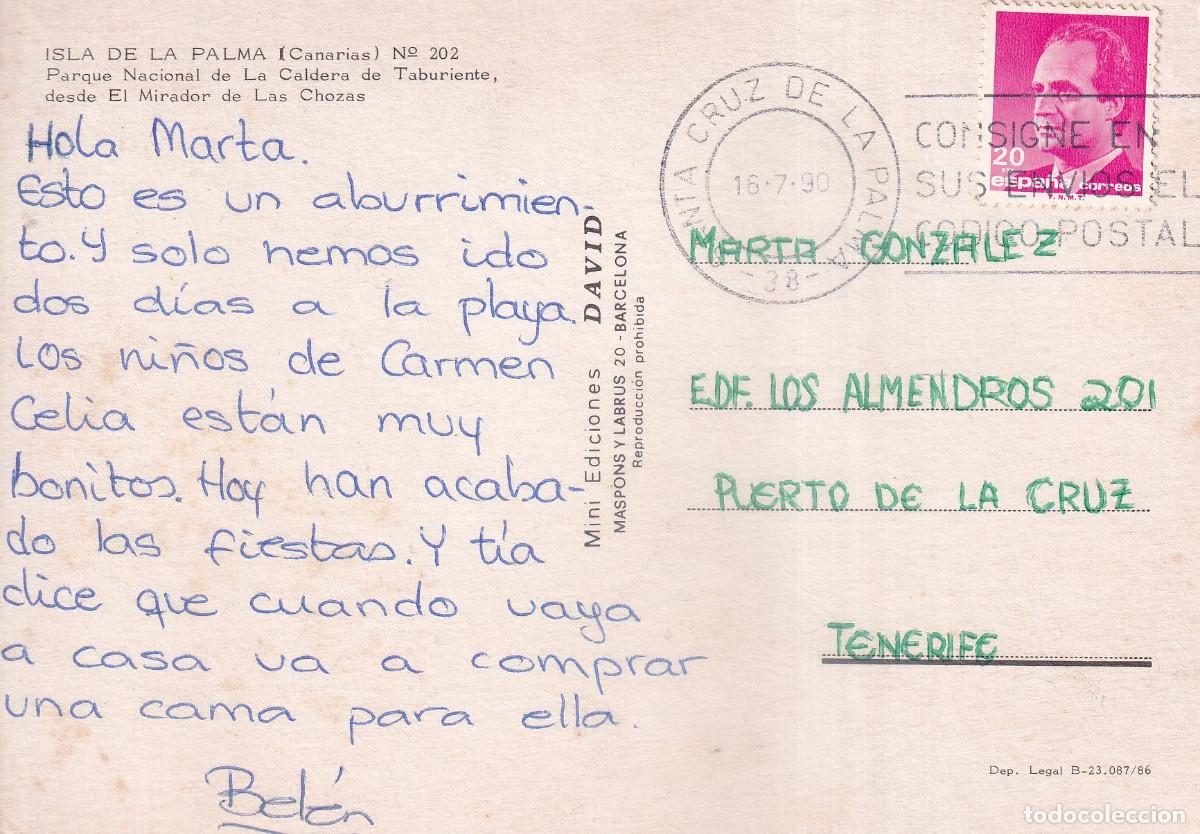 Postales: CANARIAS ISLA DE LA PALMA CALDERA DE TABURIENTE - Foto 2