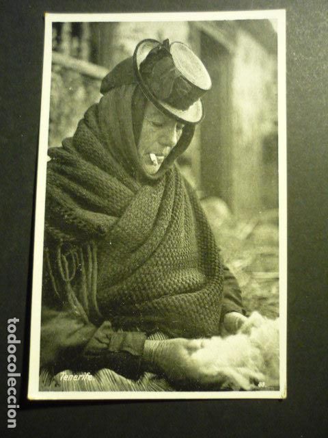 Postales: TENERIFE MUJER FUMANDO