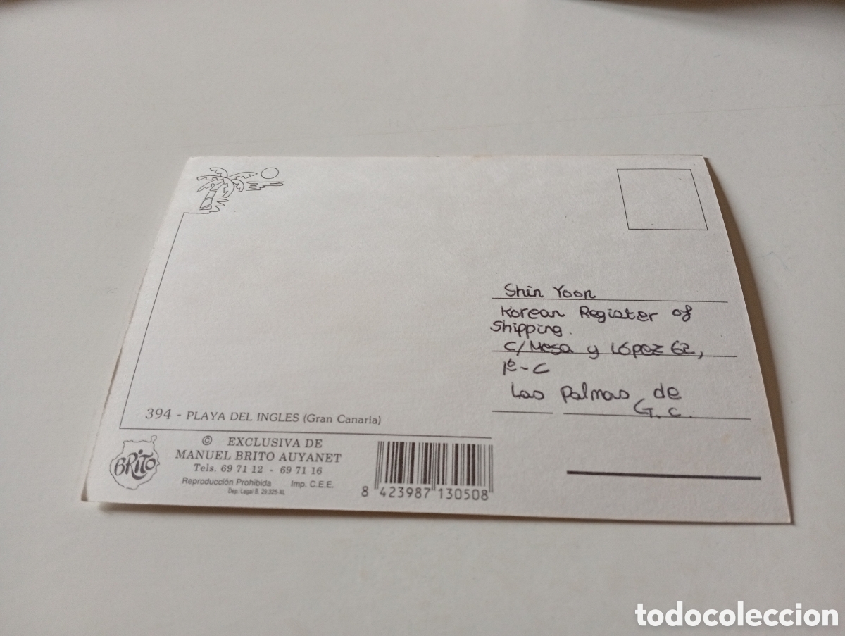 Postales: Postal Gran Canaria playa del ingles - Foto 2