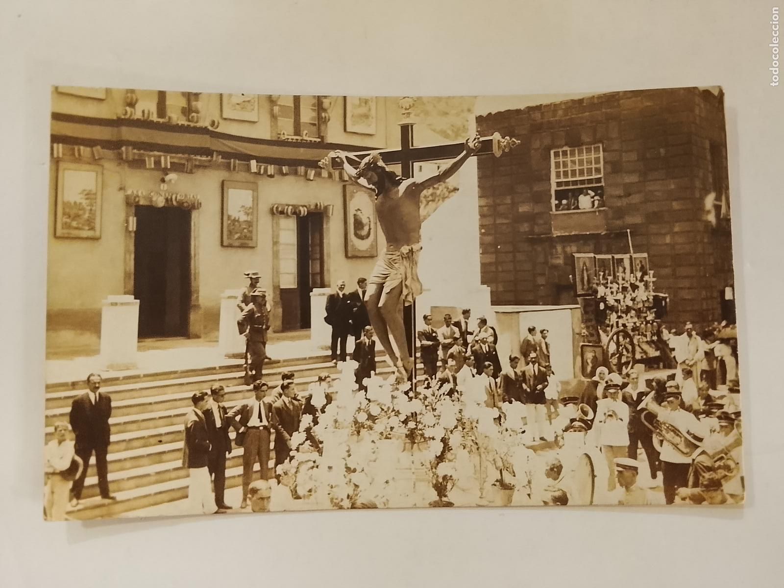 Postales: TENERIFE - FIESTAS CRISTO GARACHICO - PROCESION - POLICIAS - FOTOGRAFICA -POSTAL ANTIGUA-(115.570)