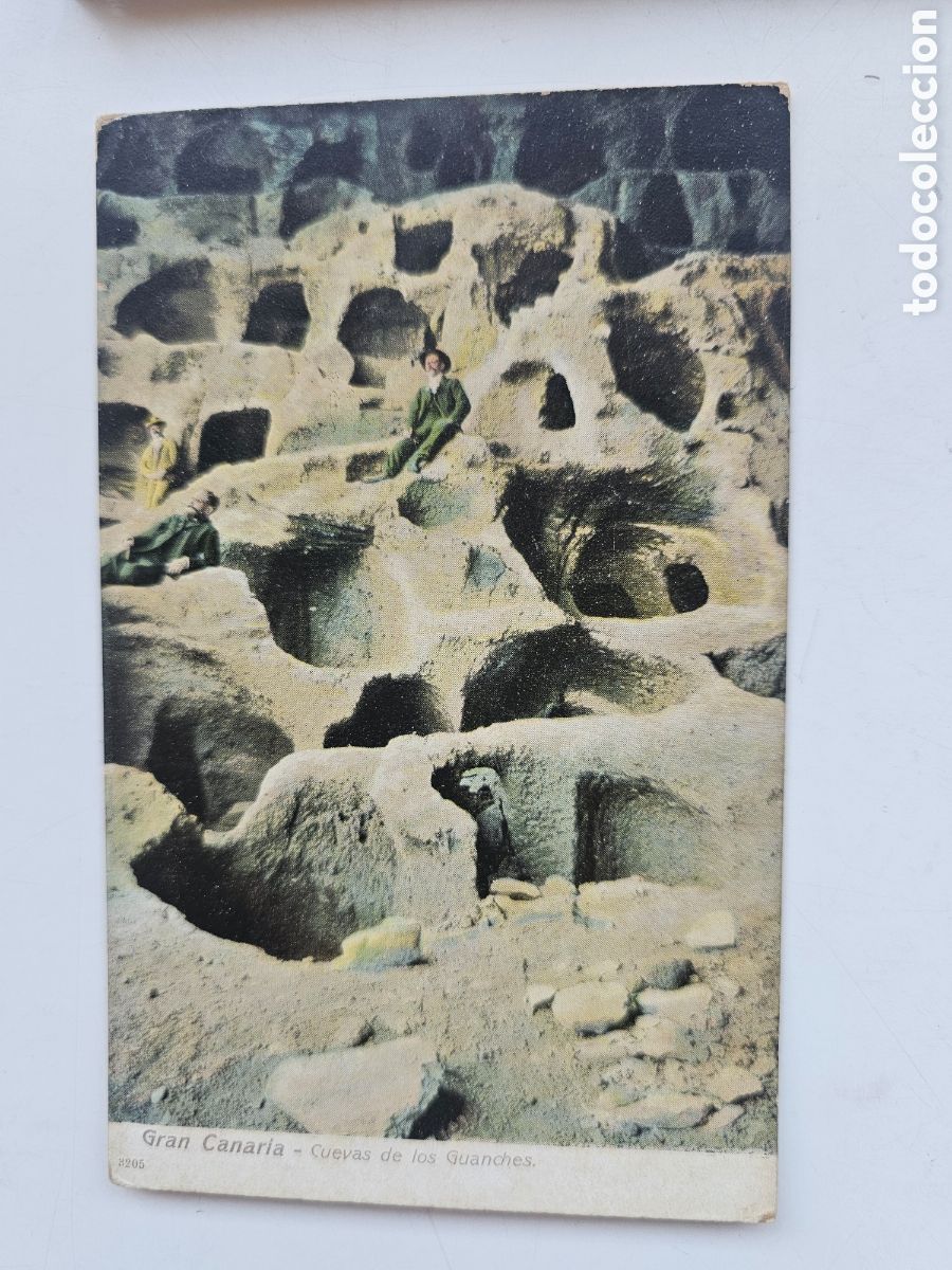 Postales: Postal de Gran Canaria Cuevas de los Guanches 3205