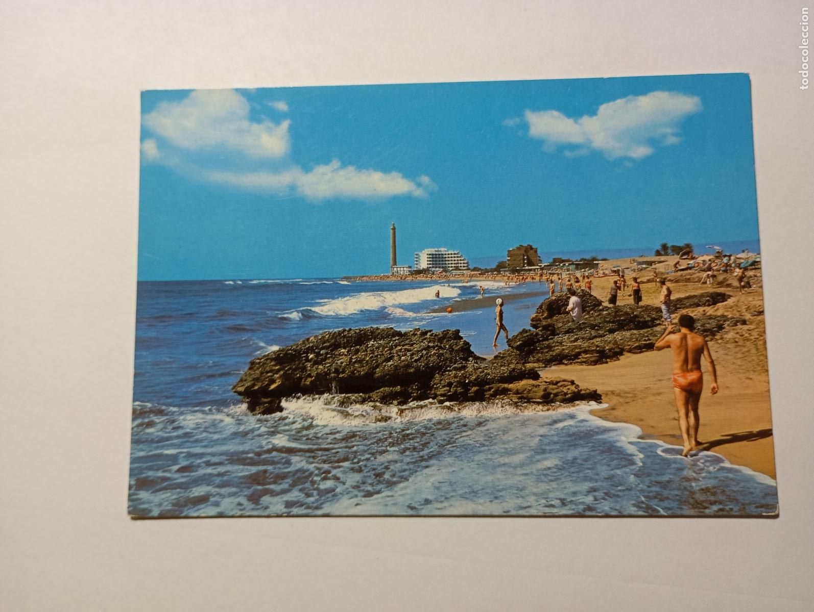 Postales: POSTAL DE LAS PALMAS DE GRAN CANARIA. PLAYA DE MASPALOMAS. TDKP28Z3