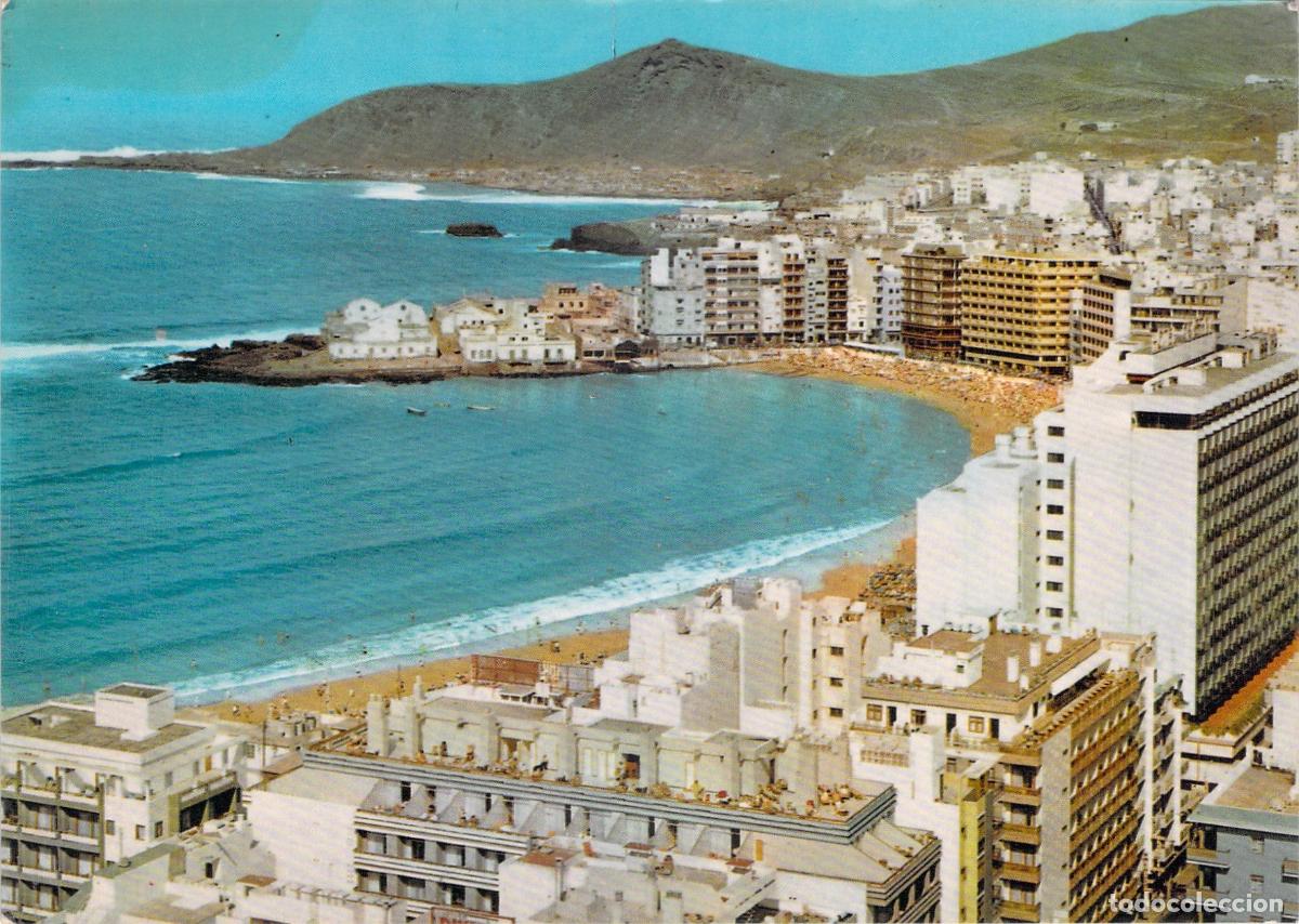 Postales: Postal de la Playa de Las Canteras, Las Palmas de Gran Canaria