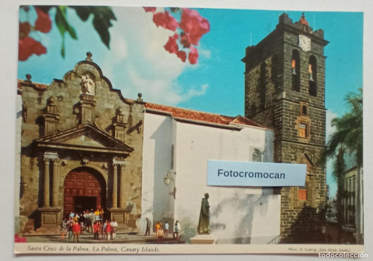 Postales: SANTA CRUZ DE LA PALMA. IGLESIA DEL SALVADOR. ED. JOHN HINDE