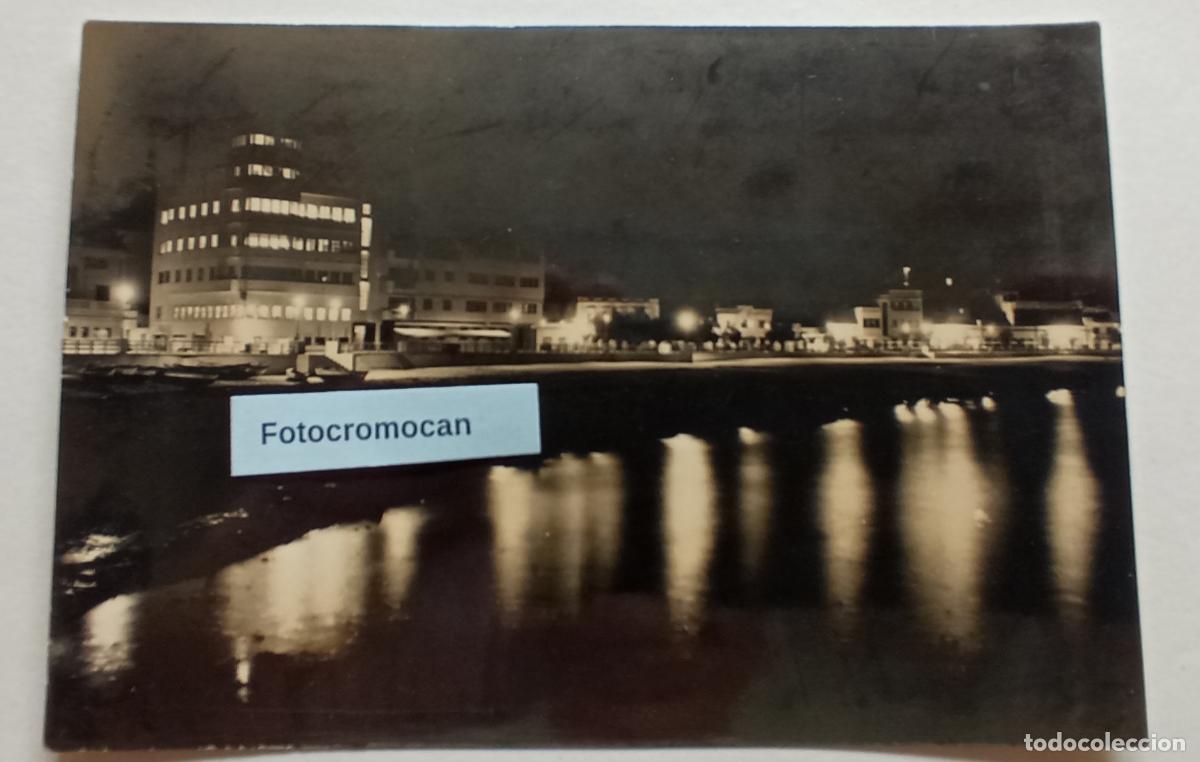 Postales: LAS PALMAS DE GRAN CANARIA. PLAYA DE LAS CANTERAS DE NOCHE. CAMPA&Ntilde;A Y PUIG FERR&Aacute;N. N&ordm; 7008