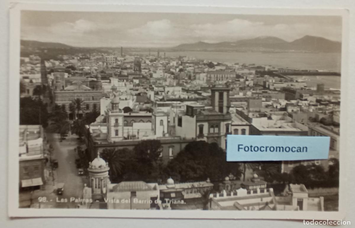 Postales: LAS PALMAS. VISTA DEL BARRIO DE TRIANA. ED. BAZAR ALEM&Aacute;N. N&ordm;98