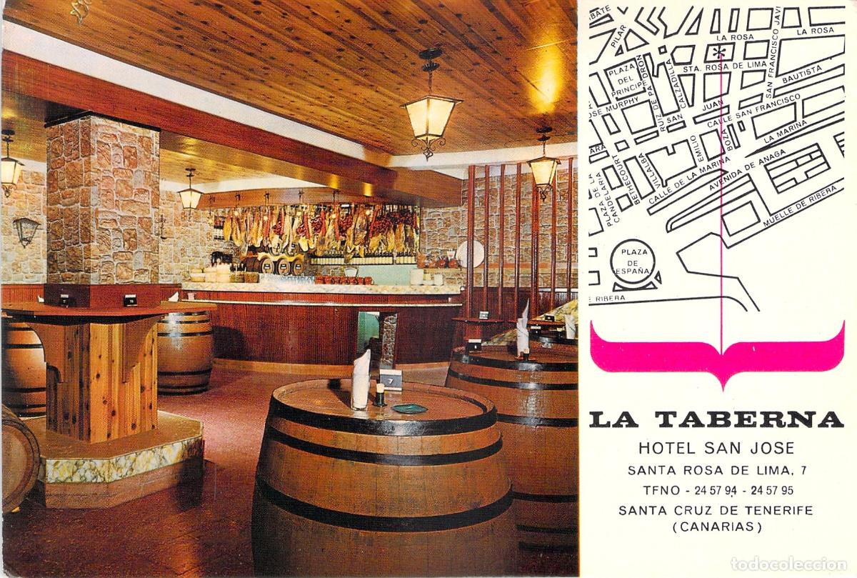 Postales: Postal de La Taberna en el Hotel San Jos&eacute;, Santa Cruz de Tenerife