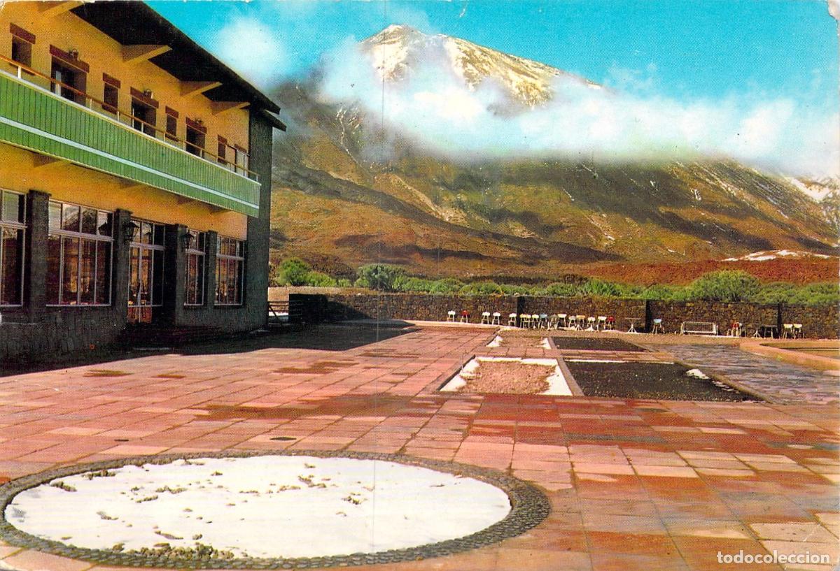 Postales: Postal de Tenerife: El Teide y Parador Nacional de Turismo