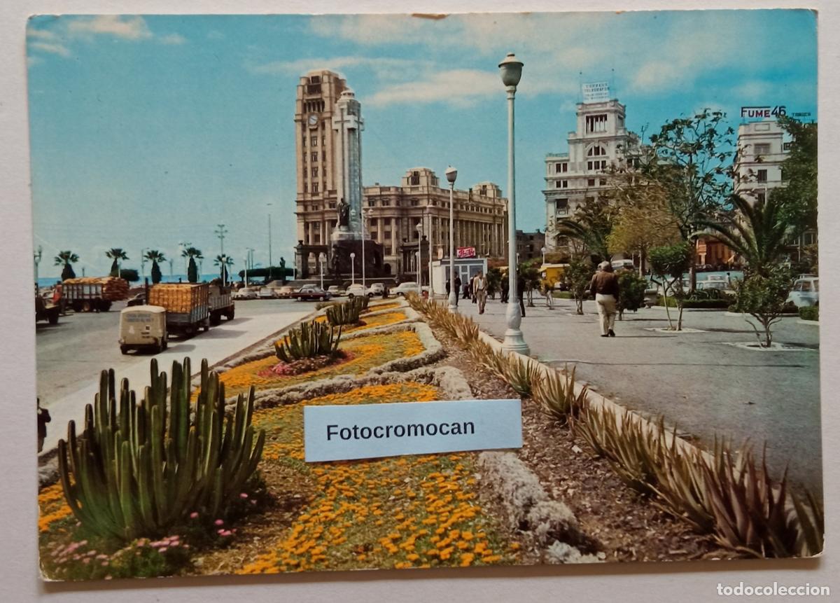 Postales: SANTA CRUZ DE TENERIFE. AVENIDA DE ANAGA Y PLAZA DE ESPA&Ntilde;A. ED. ARRIBAS. N&ordm;2183