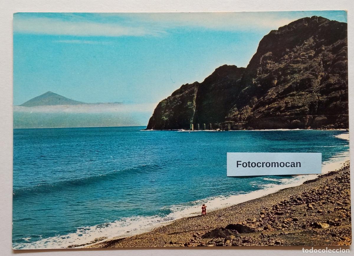 Postales: GOMERA. PLAYA DE HERMIGUA. FOTO HERRERA. N&ordm; 13