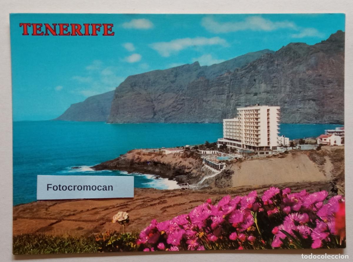 Postales: TENERIFE. PLAYA Y HOTEL LOS GIGANTES. ED. PERLA. N&ordm;3067