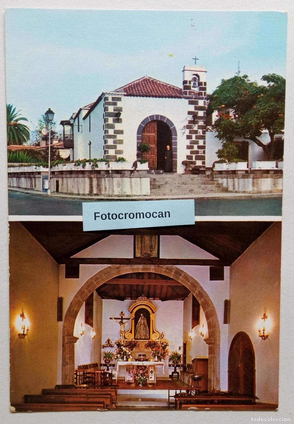 Postales: TENERIFE. PUERTO DE LA CRUZ. IGLESIA LA PAZ. URBANIZACI&Oacute;N LA PAZ. AL DORSO. SELLO PUBLICITARIO