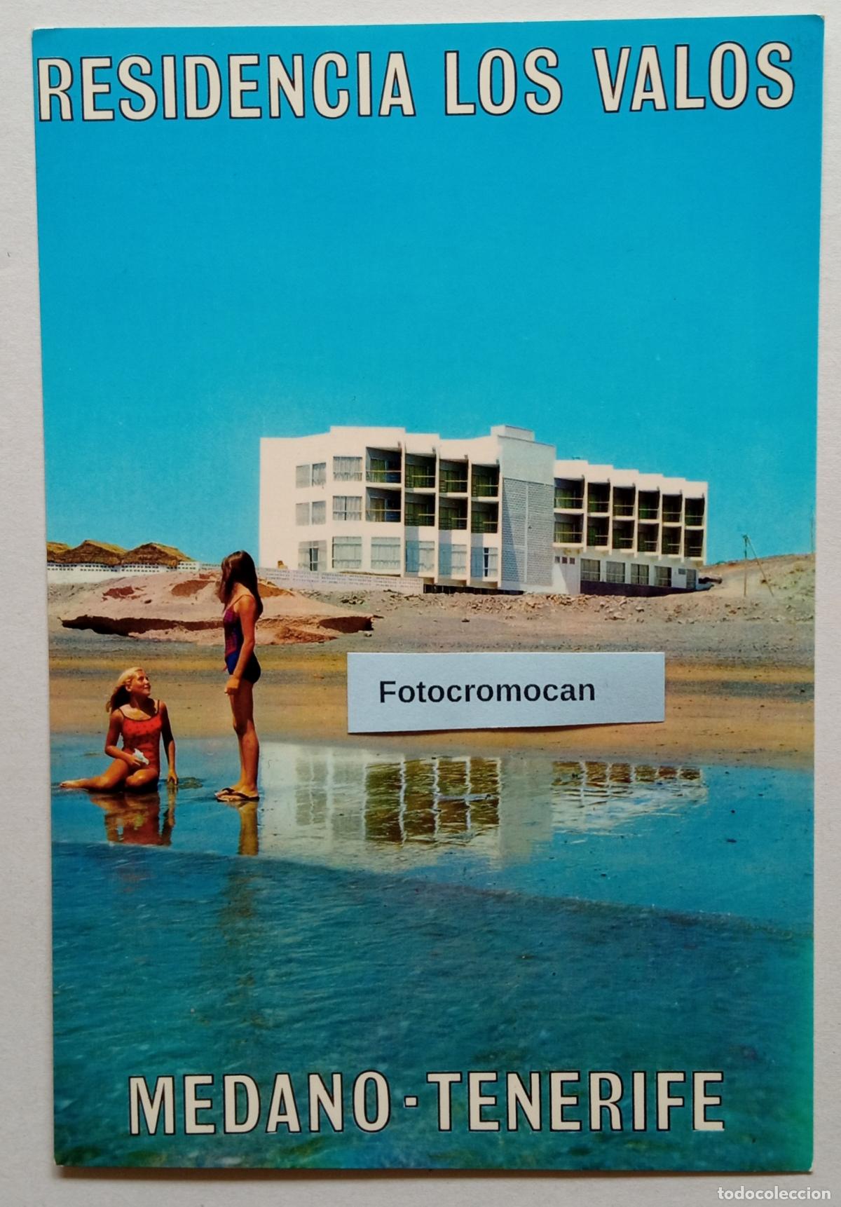 Postales: TENERIFE. MEDANO. RESIDENCIA LOS VALOS. ED. BEASCOA. CON PUBLICIDAD AL DORSO