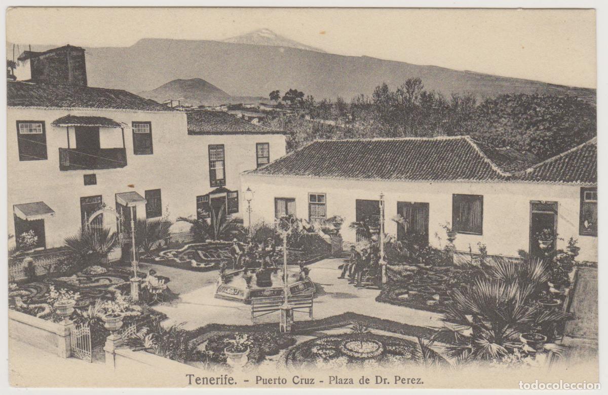 Postales: TARJETA POSTAL - TENERIFE - PUERTO CRUZ - PLAZA DE DR. PEREZ - N&ordm; 31 - NOBREGA'S ENGLISH BAZAR