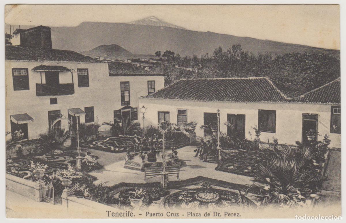 Postales: TARJETA POSTAL - TENERIFE - PUERTO CRUZ - PLAZA DE DR. PEREZ - N&ordm; 31 - NOBREGA'S ENGLISH BAZAR
