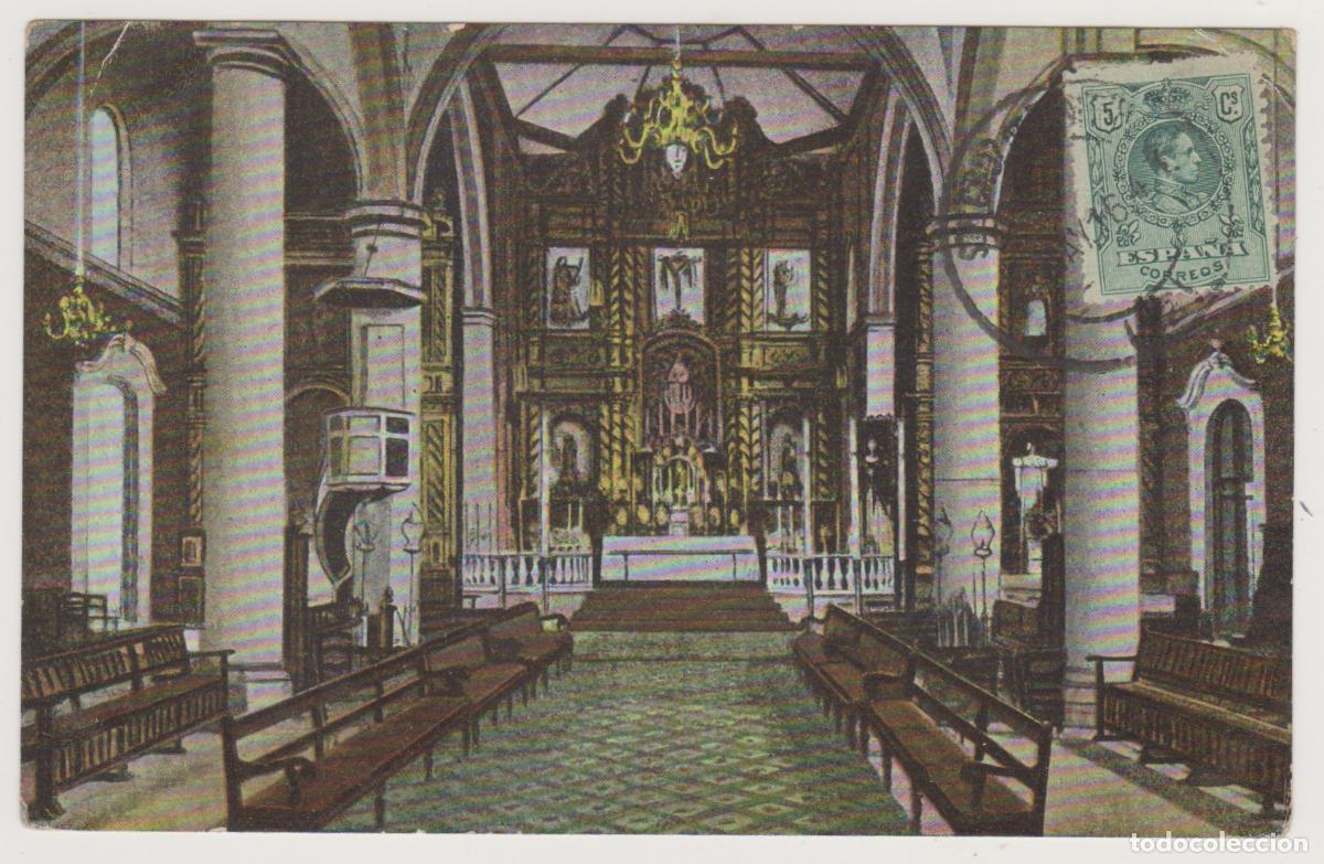 Postales: TARJETA POSTAL - TENERIFE - PUERTO CRUZ - INTERIOR DE LA IGLESIA - NOBREGA'S ENGLISH BAZAR