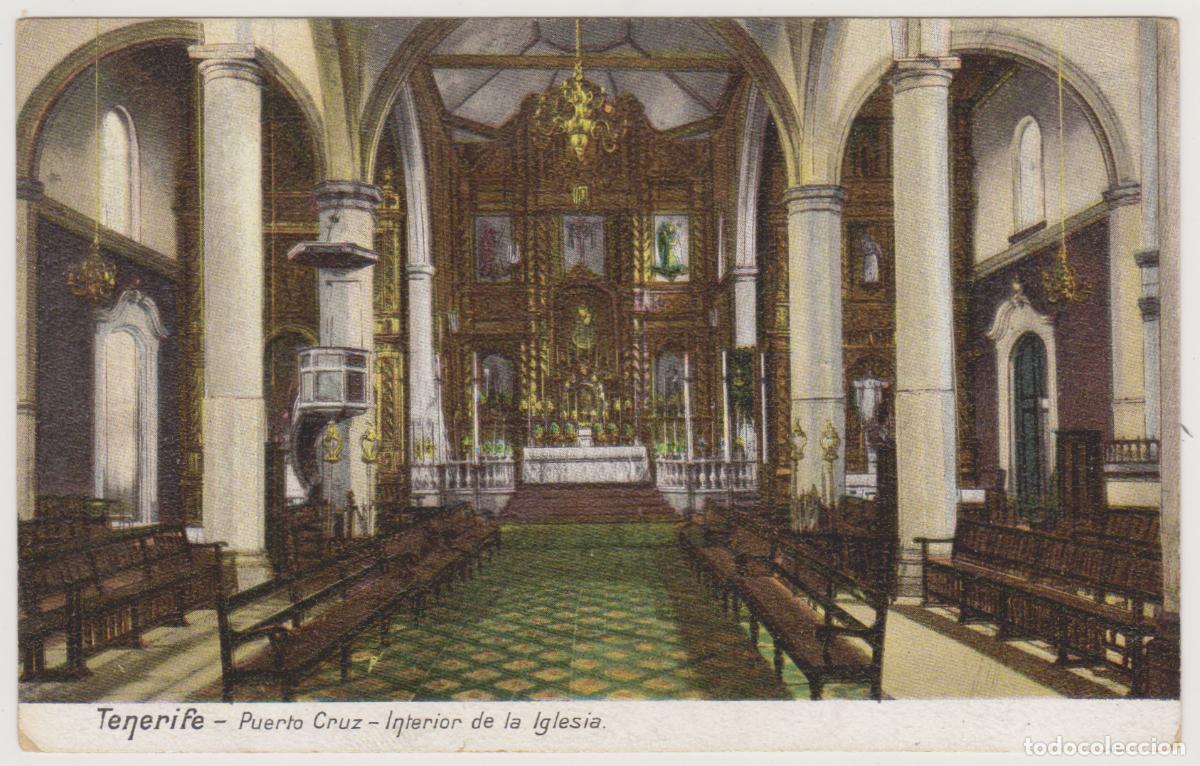 Postales: TARJETA POSTAL - TENERIFE - PUERTO CRUZ - INTERIOR DE LA IGLESIA