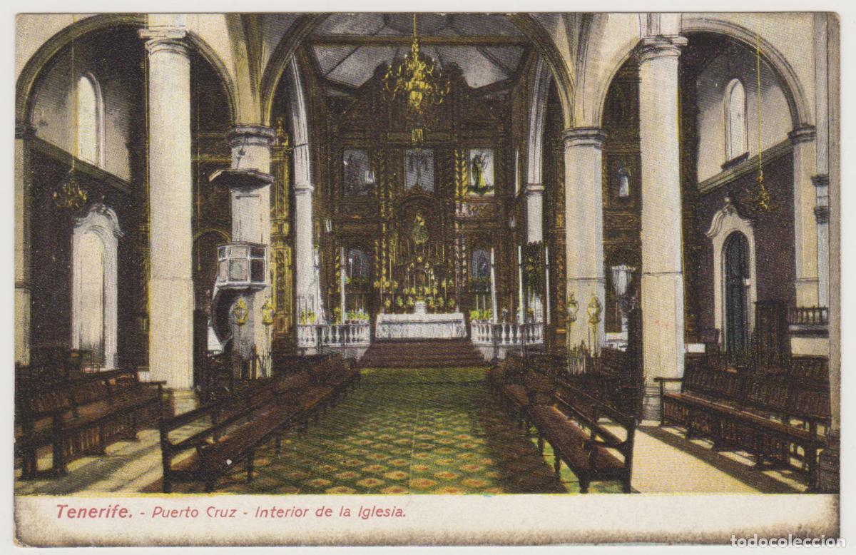 Postales: TARJETA POSTAL - TENERIFE - PUERTO CRUZ - INTERIOR DE LA IGLESIA