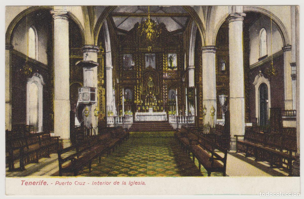 Postales: TARJETA POSTAL - TENERIFE - PUERTO CRUZ - INTERIOR DE LA IGLESIA