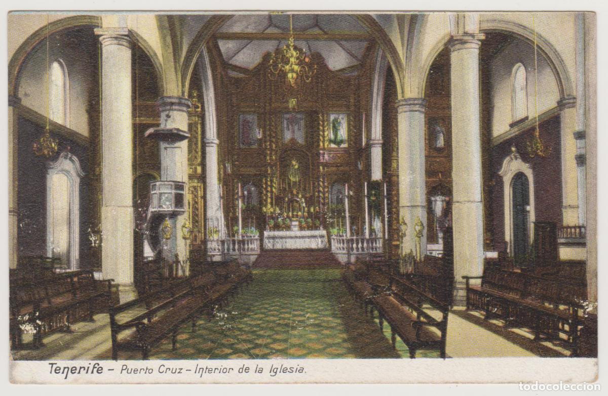 Postales: TARJETA POSTAL - TENERIFE - PUERTO CRUZ - INTERIOR DE LA IGLESIA