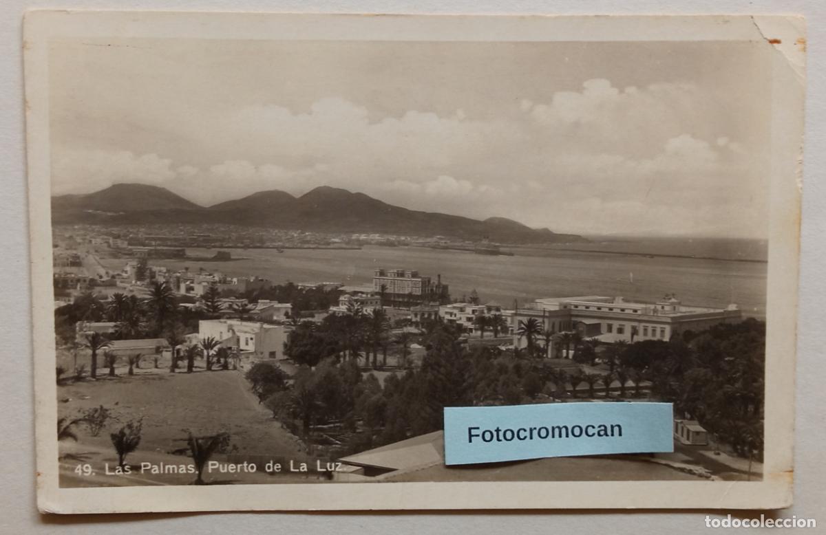 Postales: LAS PALMAS. PUERTO DE LA LUZ. BAZAR ALEM&Aacute;N. N&ordm;49