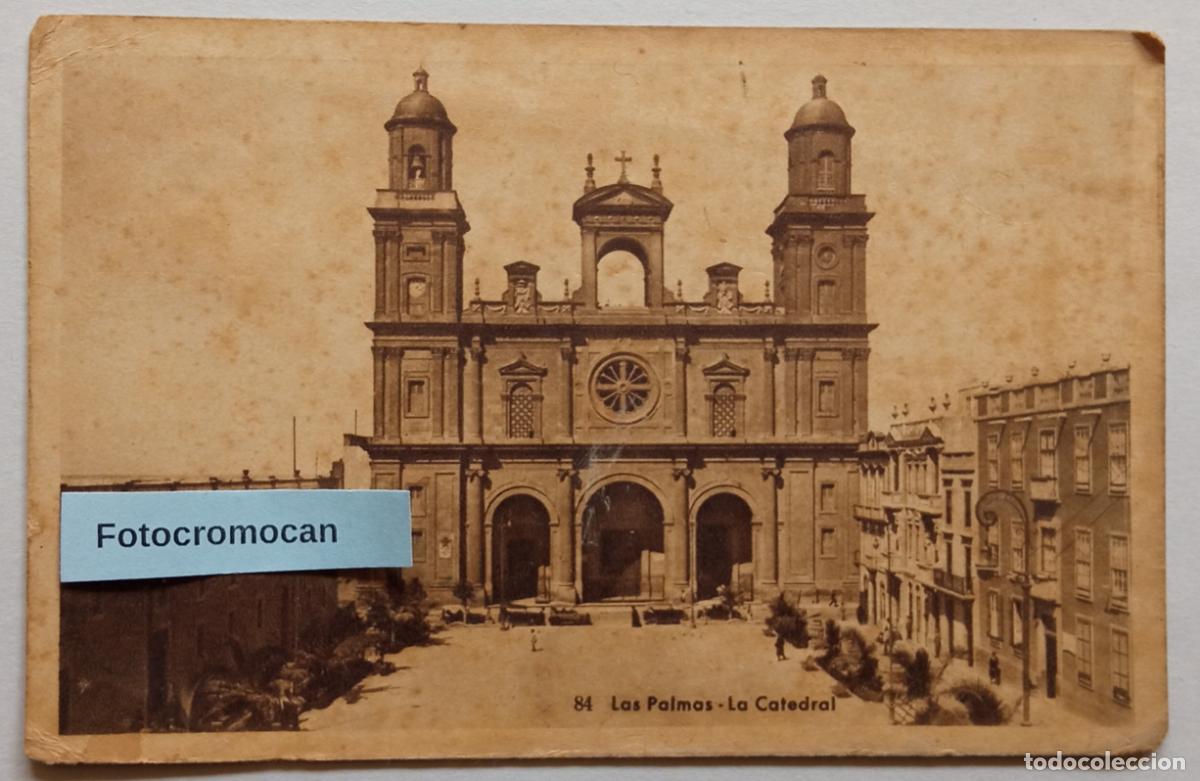 Postales: LAS PALMAS. LA CATEDRAL. BAZAR ALEM&Aacute;N. N&ordm;84